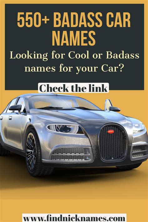 badass car nicknames|nicknames for cars.